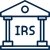 building icon with IRS in center